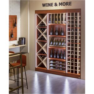 Espositore vini modulare