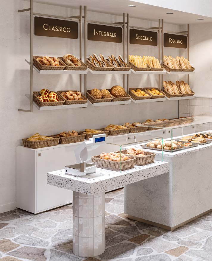 Espositore pane PS